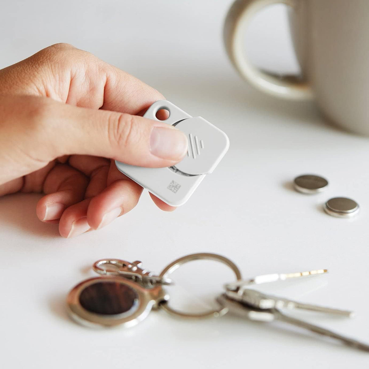 Tile Mate RE-19001 60m Bluetooth Key/Item Finder Tracker - 1 Pack - White