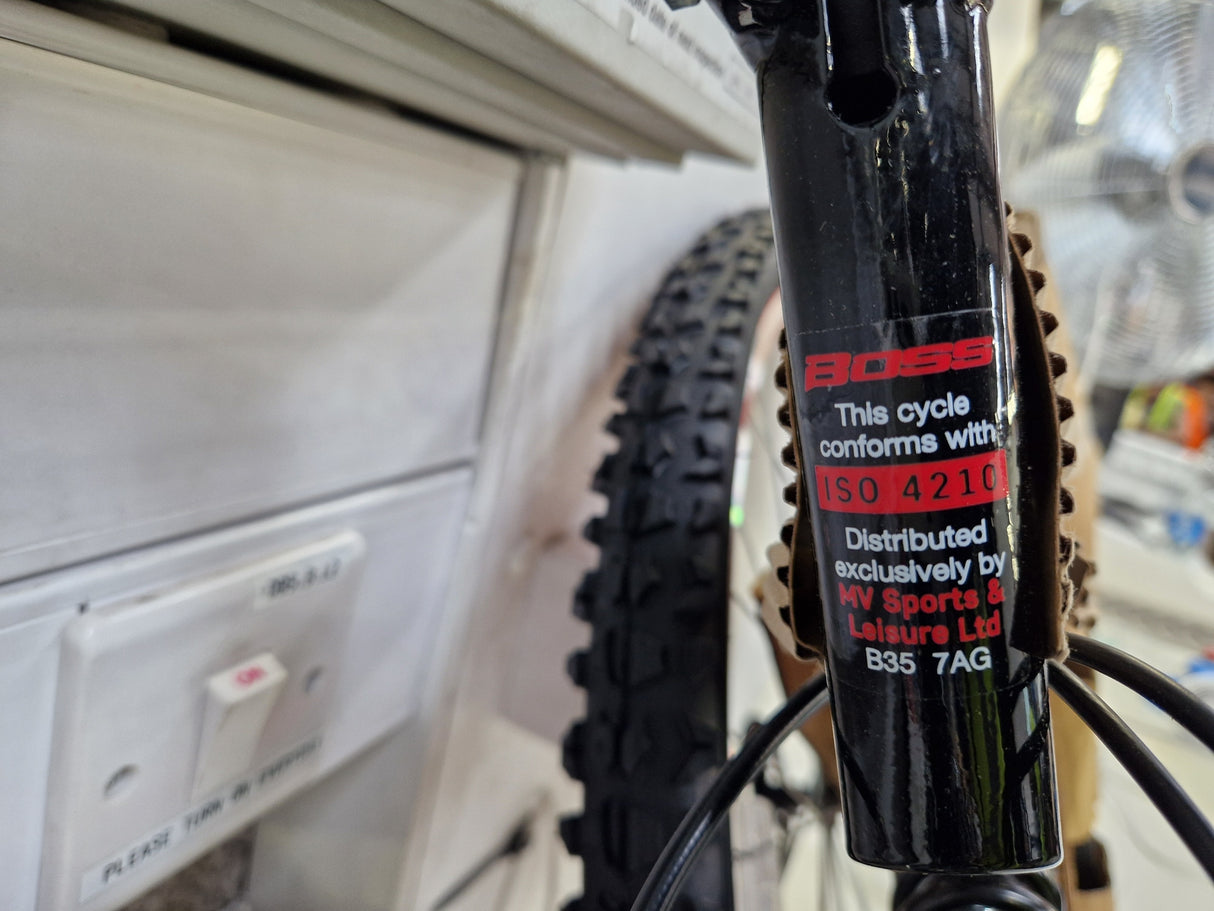 Boss Venom Dual Suspension Mountain Bike 26" Wheels - 18" Frame - Black/Red