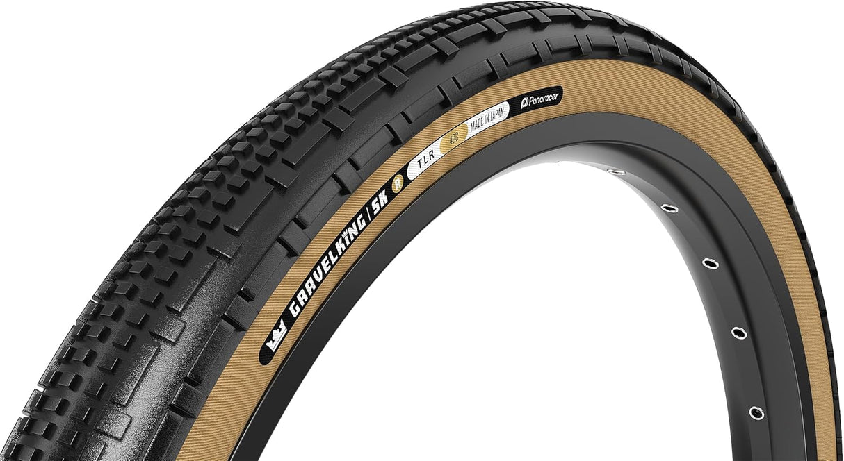 Panaracer GravelKing SK R 700x35C TLR Folding Gravel Bike Tyre - Black/Brown
