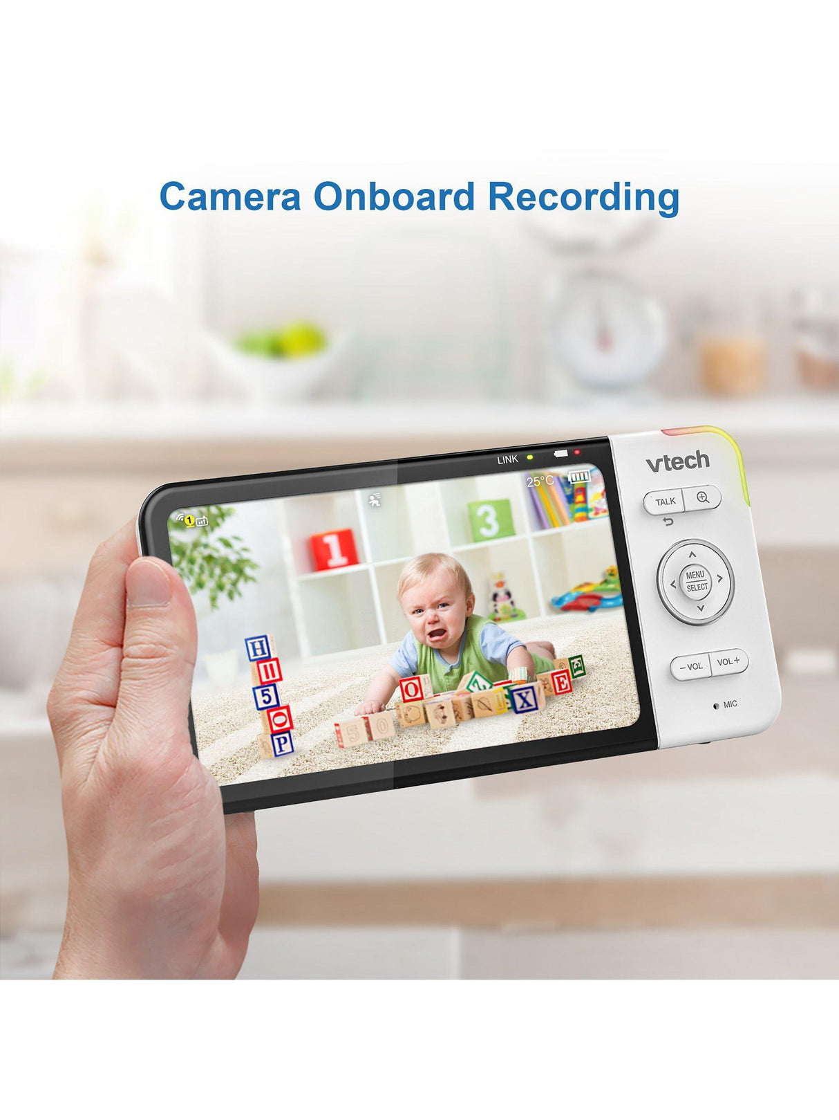 VTech RM5755HD 5 inch Display Smart Wi-Fi 1080p Video Baby Monitor - White