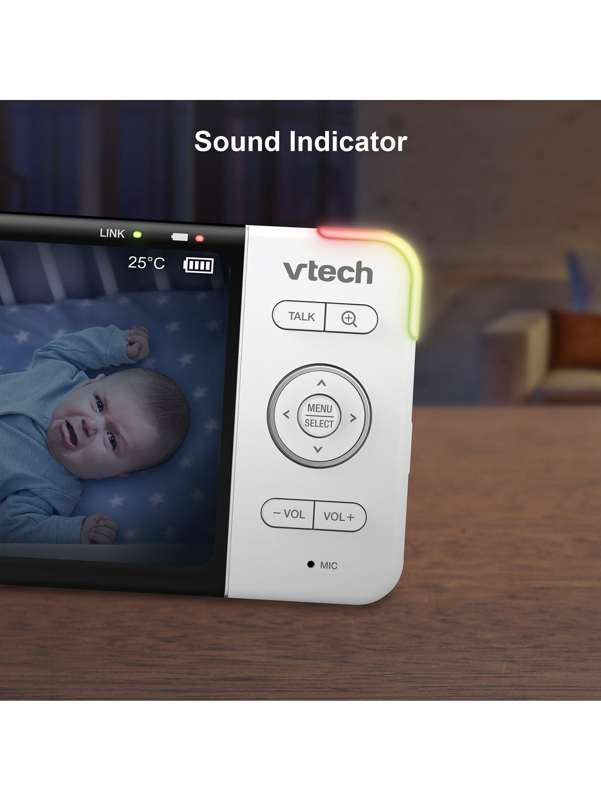VTech RM5755HD 5 inch Display Smart Wi-Fi 1080p Video Baby Monitor - White