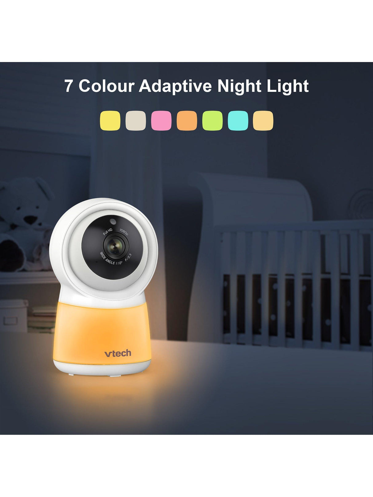 VTech RM5755HD 5 inch Display Smart Wi-Fi 1080p Video Baby Monitor - White