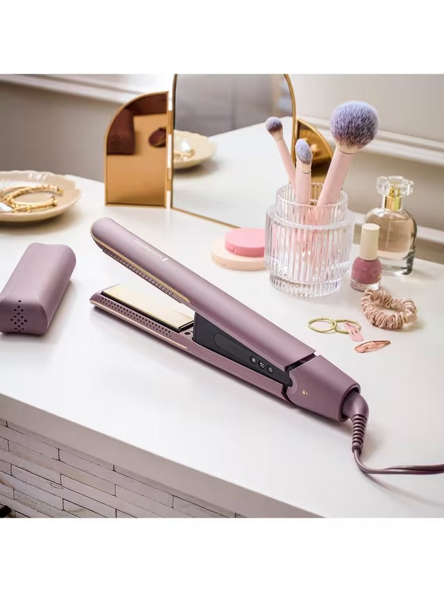Remington S8930 AIRvive Ceramic-Coated Corded Slim Hair Straighteners Mauve