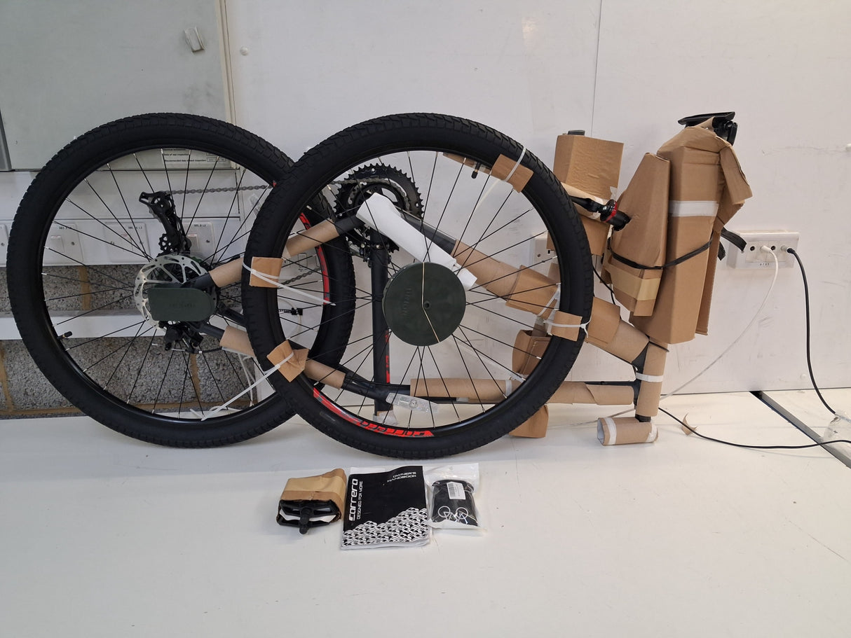 Carrera Subway 1 Mens 16-Speed Disc Brakes Hybrid Bike - Grey - Medium 18''