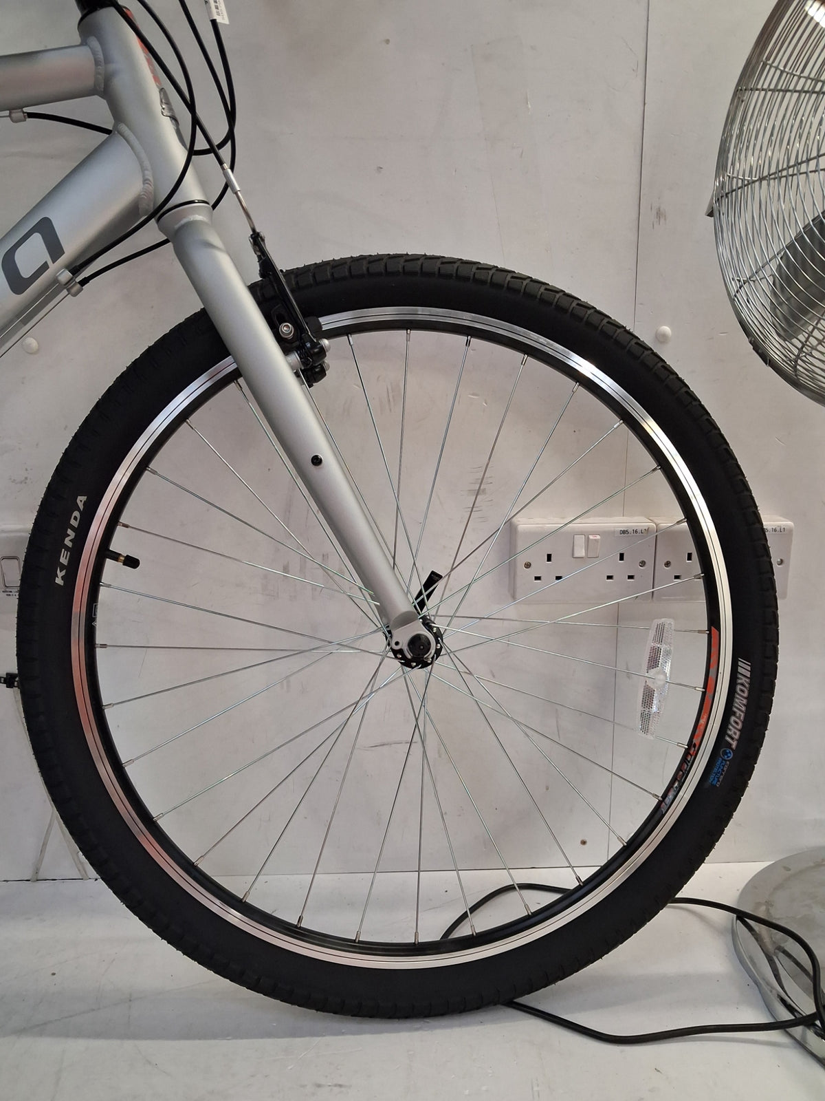 Carrera Parva Men's 14-Speed 27.5" Wheels Alloy Hybrid Bike - Large - Silver