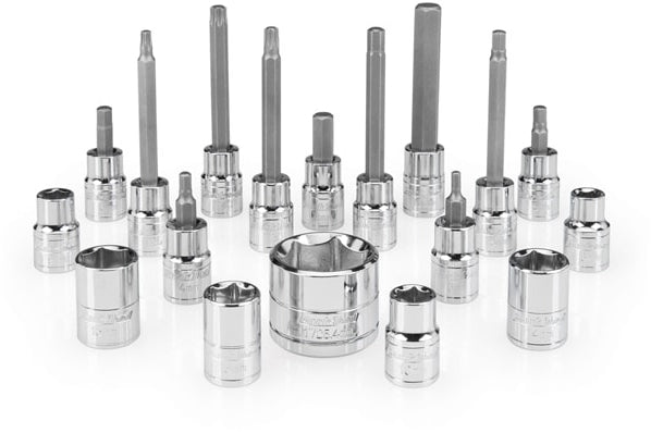 Park Tool SBS-1.2 Socket and Bit Set Brushed Steel Finish - 2.54cm - Silver