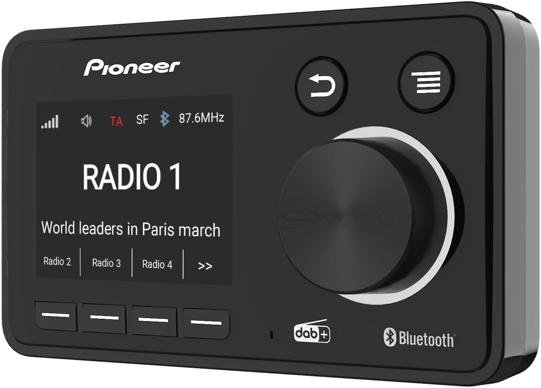 Pioneer SDA-11DAB DAB+ Car Radio Adaptor Bluetooth Hands-Free - Black