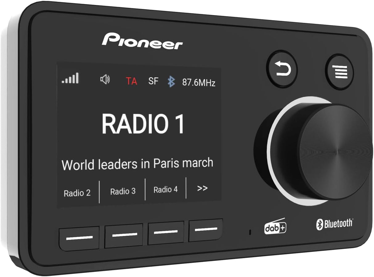 Pioneer SDA-11DAB DAB+ Car Radio Adaptor Bluetooth Hands-Free - Black
