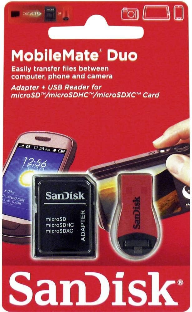 SanDisk USB 2.0 Card Reader SD Adapter MicroSD SDHC SDXC SDDRK-121-B35 Black