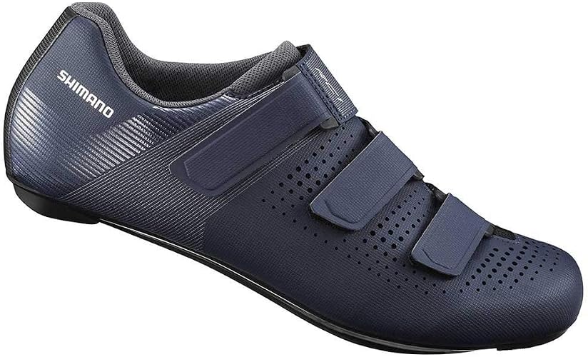 Shimano SH-RC100 Mens SPD-SL 3 Strap Road Cycling Shoes - EU 43 - Navy Blue