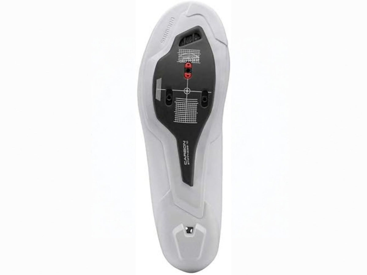 Shimano SH-RC703 Men's Dual BOA Carbon Road Cycling Shoes EU 45 - White