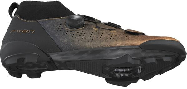 Shimano SH-RX801R Men's BOA SPD Carbon Gravel Cycling Shoes - EU44 - Orange