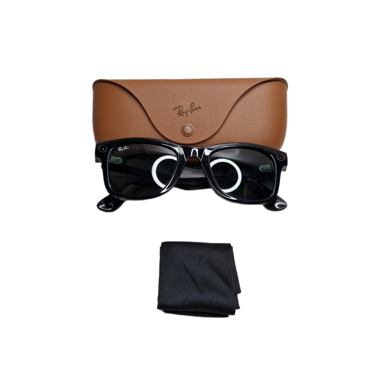 Meta Ray-Ban Meta Wayfarer Gen 2 Smart Glasses - G15 Green Lens/Shiny Black