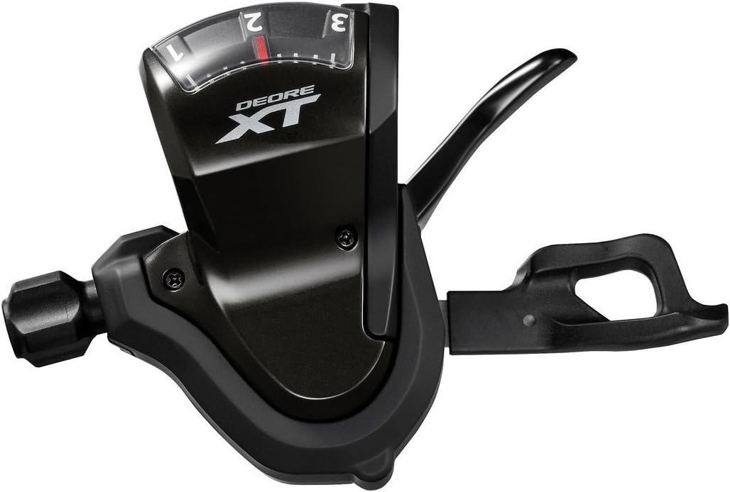 Shimano XT Trekking SL-T8000 3 Speed Left Rapidfire Shift Lever Bike - Black