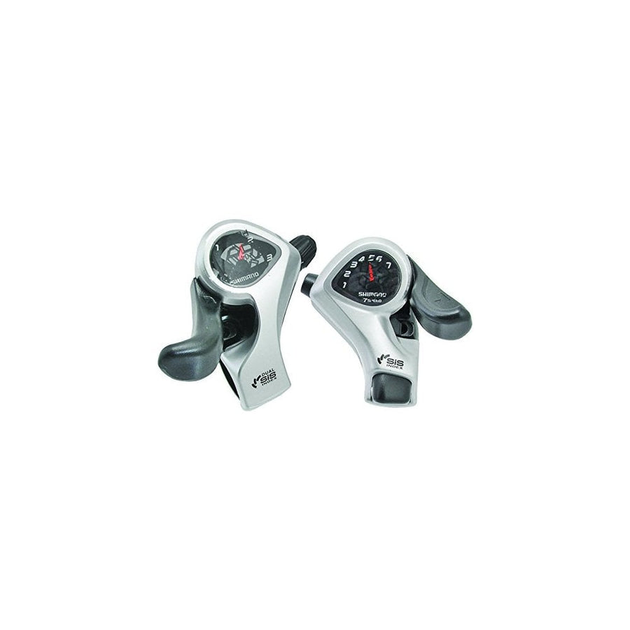 NEW Shimano SL-TX50 Tourney SIS 7-Speed Thumb Gear Pair Shifter Levers - Silver
