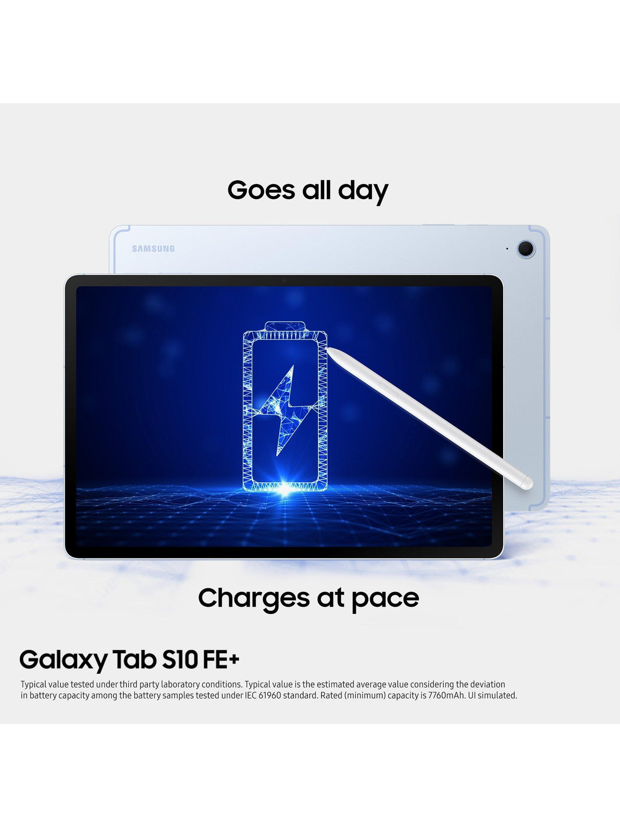 Samsung Tab S10 FE+ 13.1" 128GB 8GB RAM Wi-Fi + 5G Android Tablet - Silver