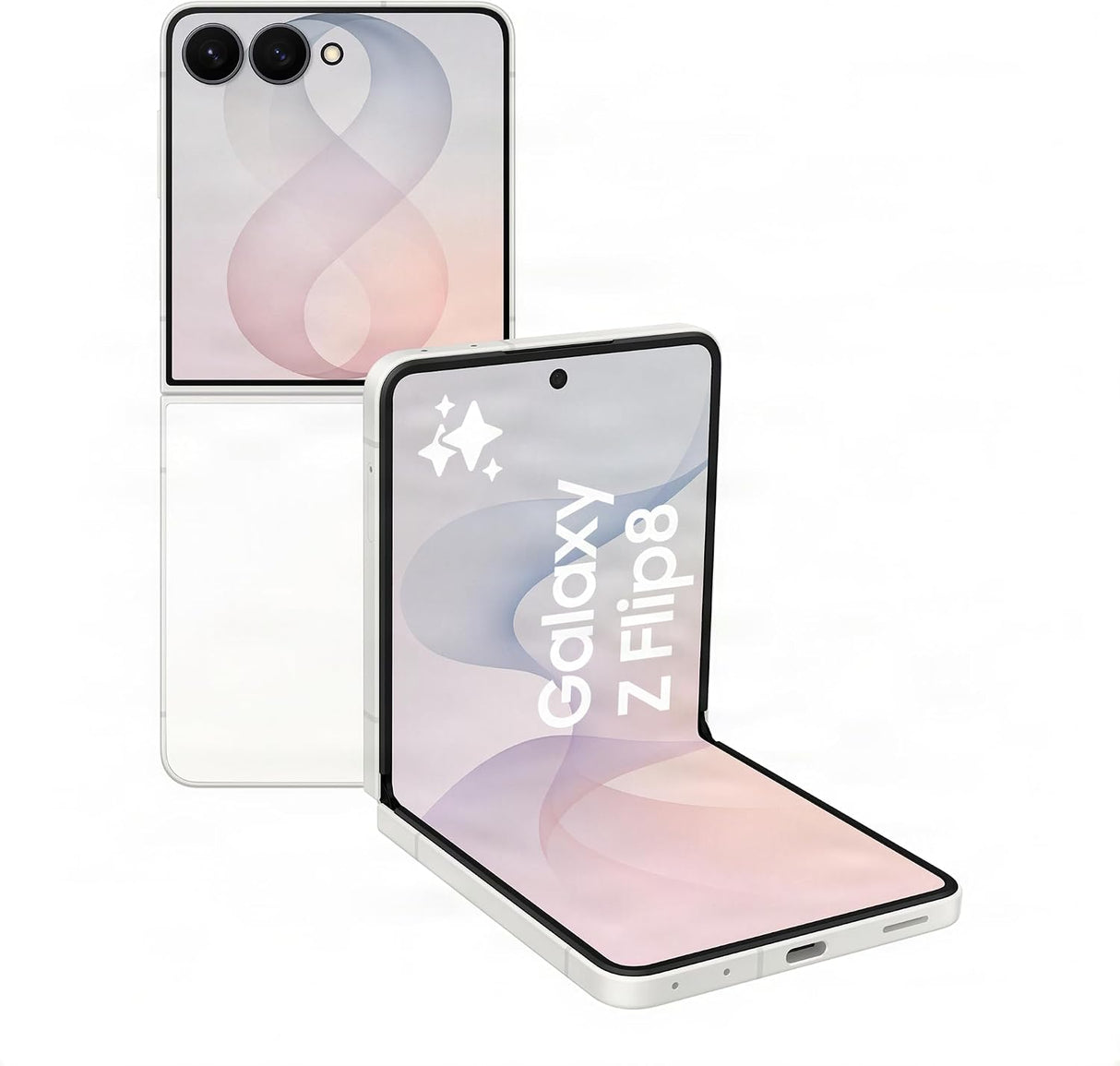 Samsung Galaxy Z Flip8 256GB 12GB 5G AI Unlocked Folding Smartphone - Cream