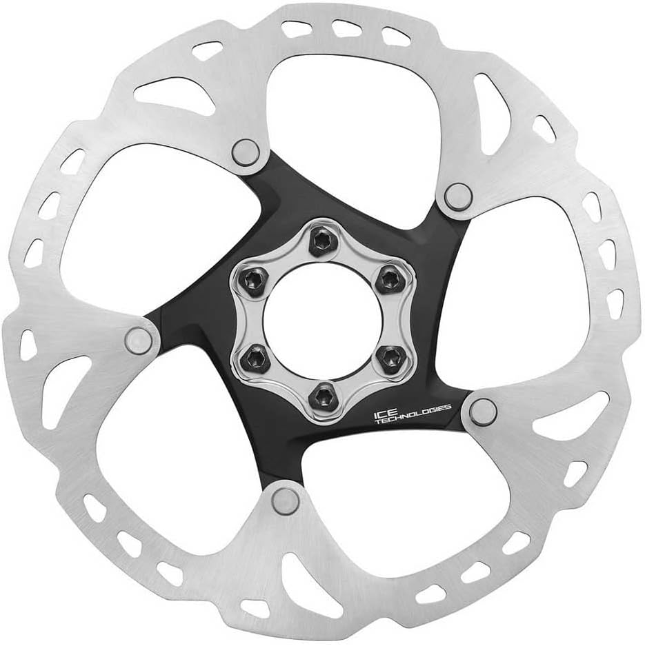 Shimano XT SM-RT86 203mm 6-Bolt Ice Tech Disc Brake Rotor Silver - Black