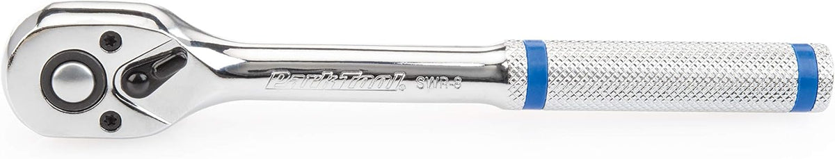 Park Tool SWR-8 Steel 3/8in Drive Ratchet Handle Bike Workshop Tool - Silver