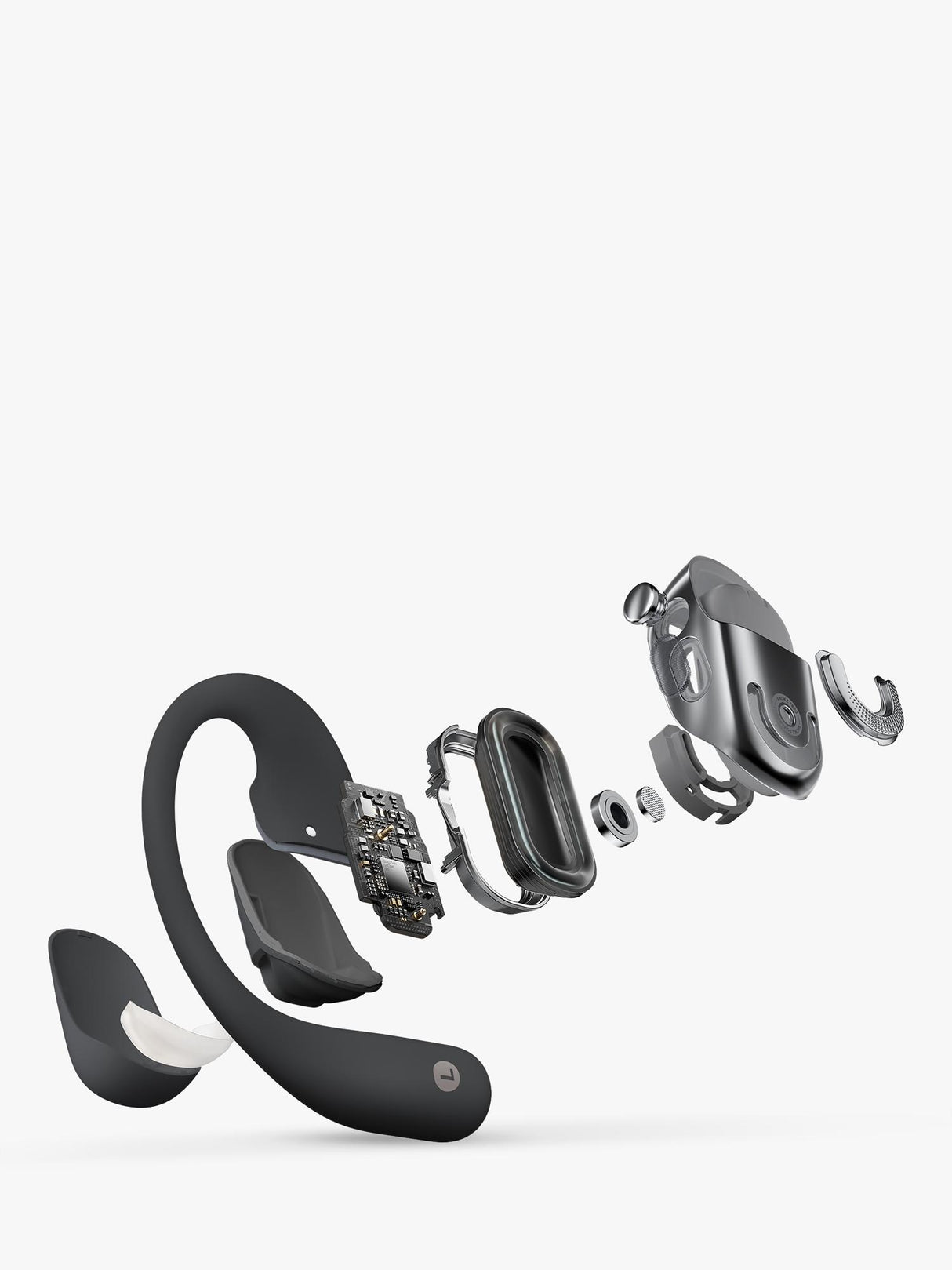 Shokz OpenFit 2+ Bluetooth Sports True Wireless Open-Ear Headphones - Black