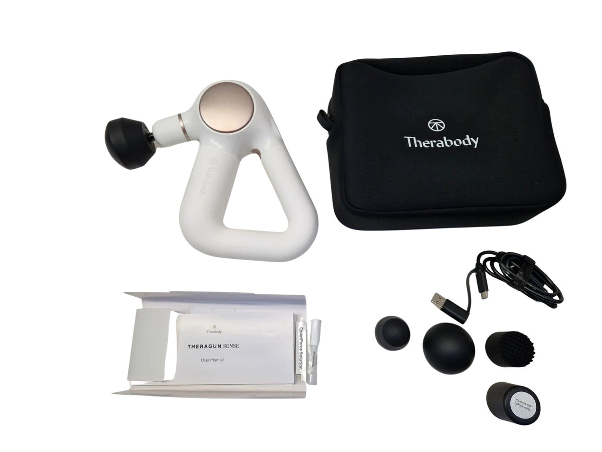 Therabody Theragun Sense Bluetooth 5-Speed Percussive Therapy Device - White