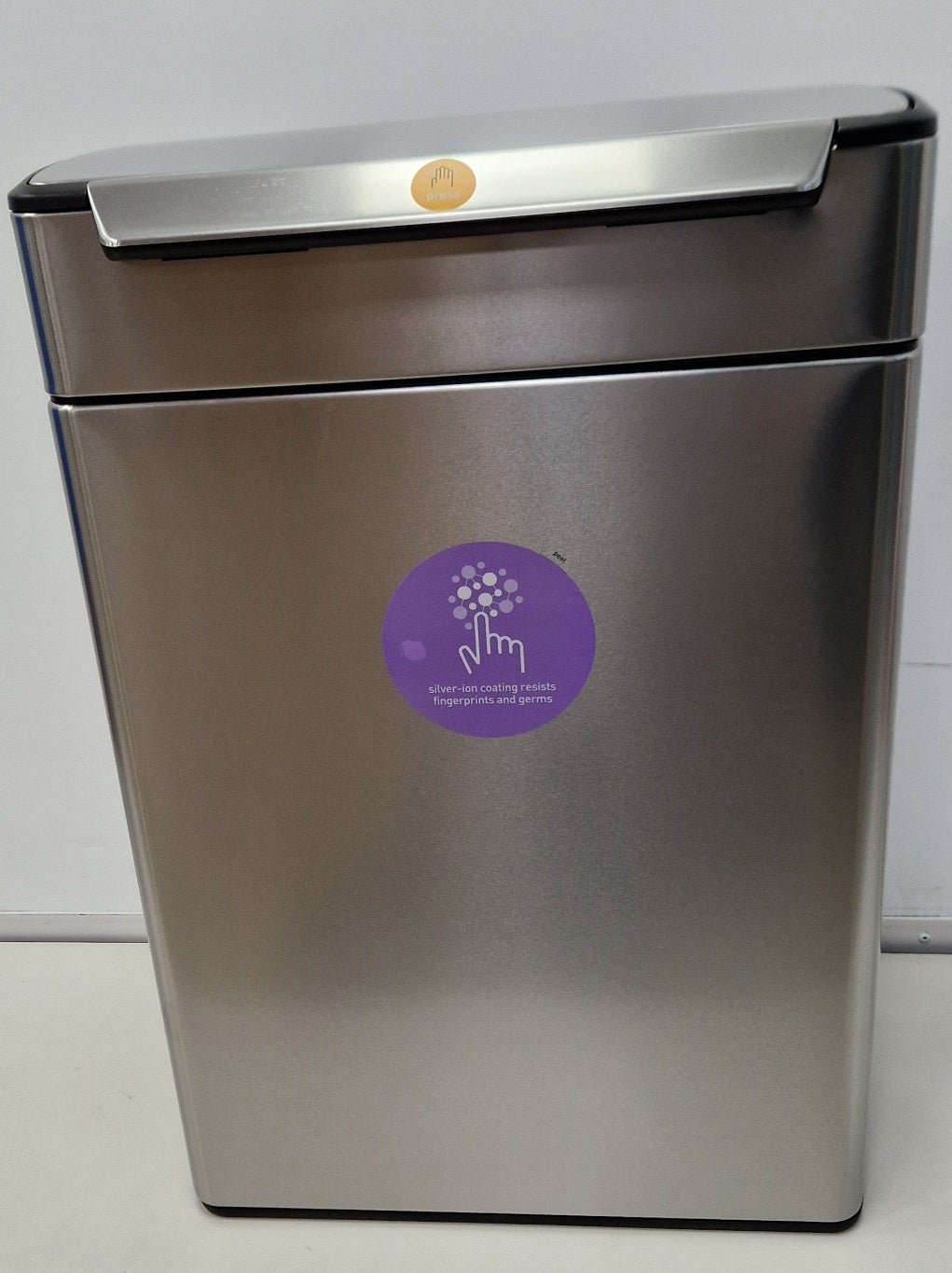 simplehuman Touch Bar Recycling Bin 48L - Brushed Stainless Steel