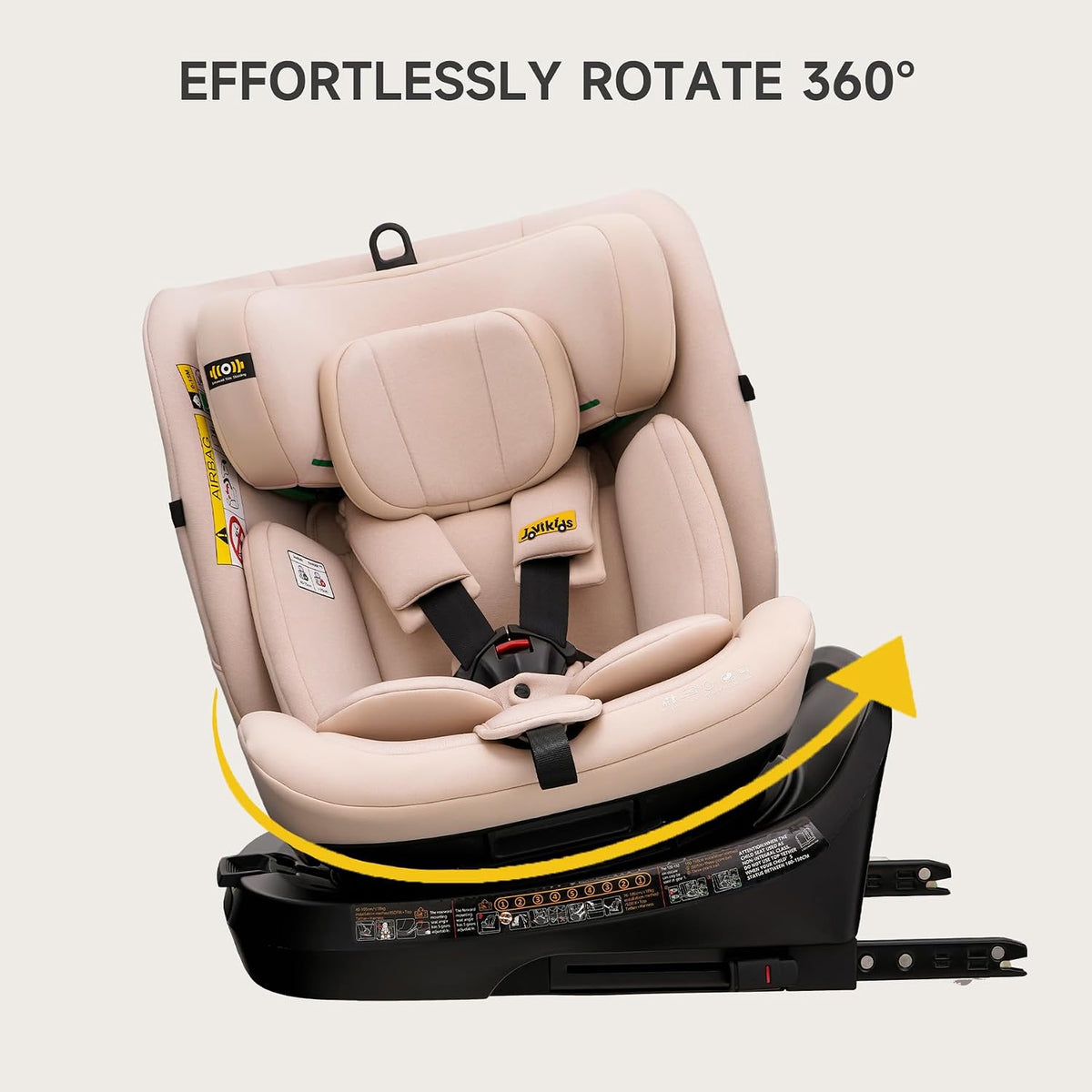 Jovikids Ranger i-Size ISOFIX Top Tether Car Seat - 40-150cm - Rosewood Pink