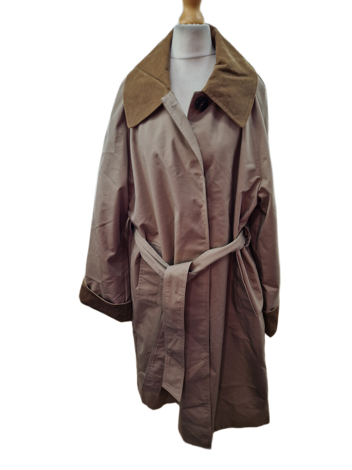 Barbour Women's Reagan Showerproof Longline Trench Coat - Beige - UK 14