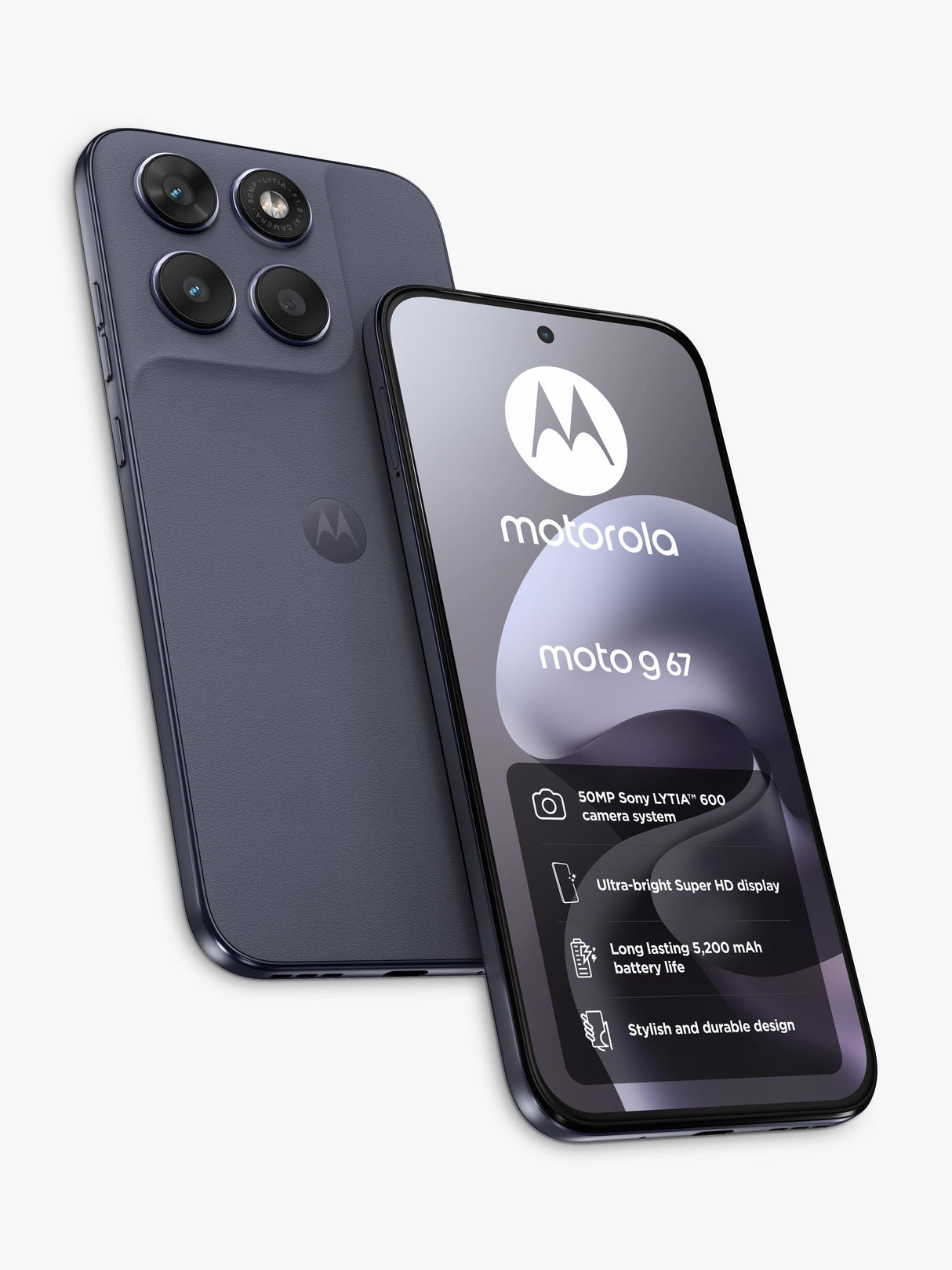 Motorola Moto G67 Smartphone 4GB RAM 6.78" 5G Unlocked 128GB - Artic Seal