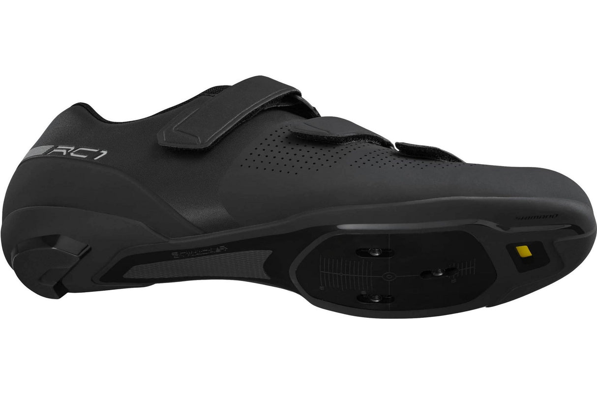 Shimano RC102 Men's Synthetic Regular Road Cycling Shoes - Black - Size 44