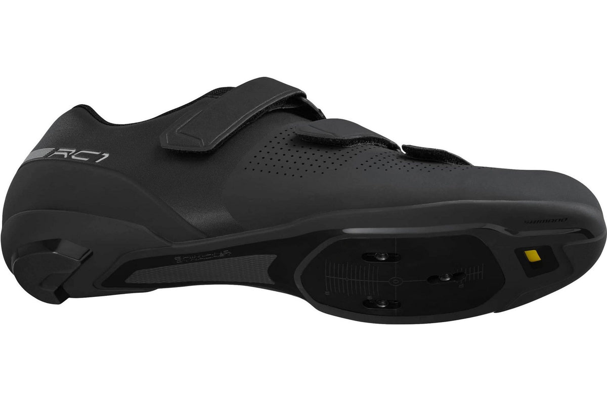 Shimano RC102 Men's Synthetic Regular Road Cycling Shoes - Black - Size 44