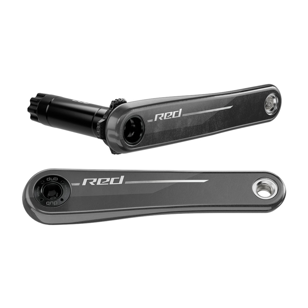 Sram Red Road Bike 12-Speed Carbon Crankset 165mm Right + Left Dub E1 Black