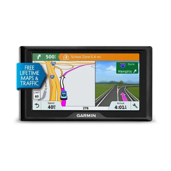 Garmin Drive 51 LM 5in Car GPS Sat Nav Lifetime Maps Driver Alerts - Black