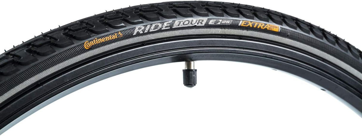 Continental Ride Tour 700x32C Reflective Wired City Touring Bike Tyre Black