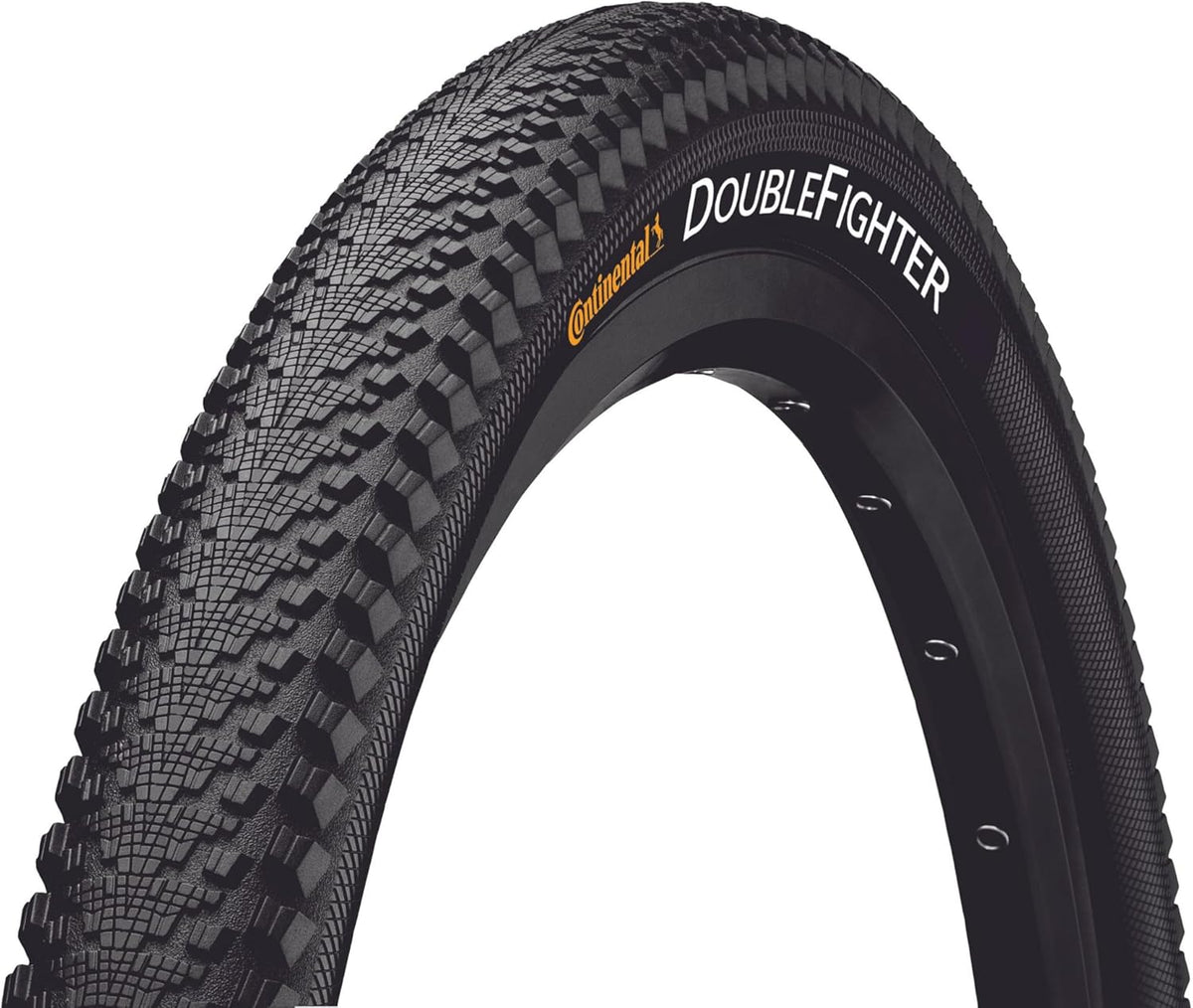 Continental Double Fighter III 26x1.90 50-559 Wire Bead MTB Tyre - Black