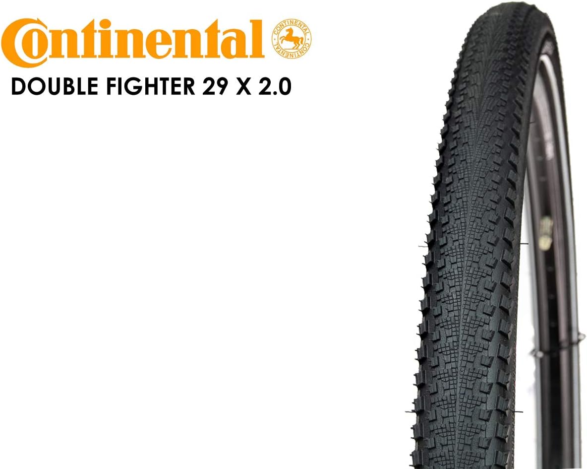 Continental Double Fighter III 29x2.0 Wired MTB Hybrid Tyre - Black/Reflex