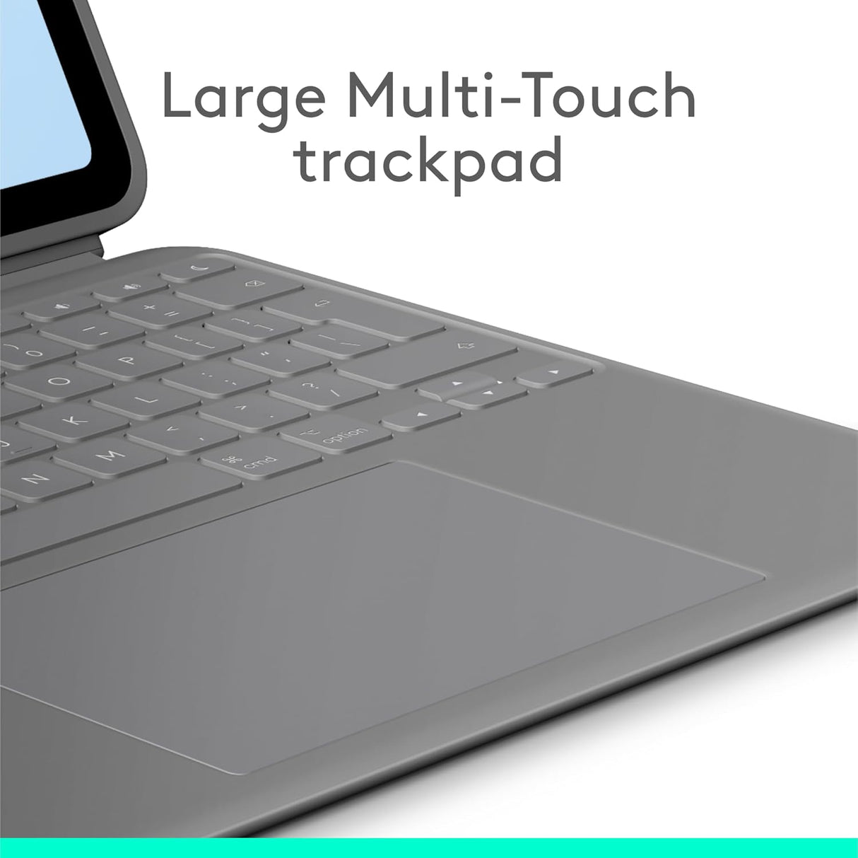 Logitech Combo Touch Full-Size Backlit Keyboard Cover for iPad Air 13'' Grey