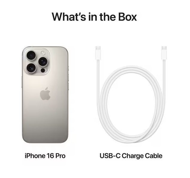 Apple iPhone 16 Pro 6.3'' 5G Smartphone 256GB Unlocked SIM-Free - Titanium