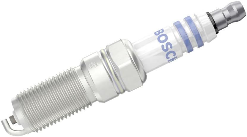 Bosch HR7MEV N44 0242236866 M14x1.25 Spark Plugs Set of 4 - Silver/White