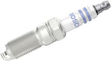 Bosch HR7MEV N44 0242236866 M14x1.25 Spark Plugs Set of 4 - Silver/White