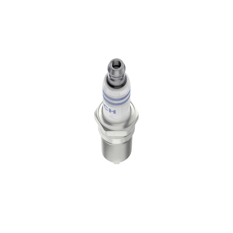 Bosch HR7MEV N44 0242236866 M14x1.25 Spark Plugs Set of 4 - Silver/White