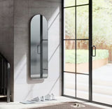 Umbra Hubba Arch Modern Decorative Leaner Mirror 158 x 51cm - Titanium - Kazoop 