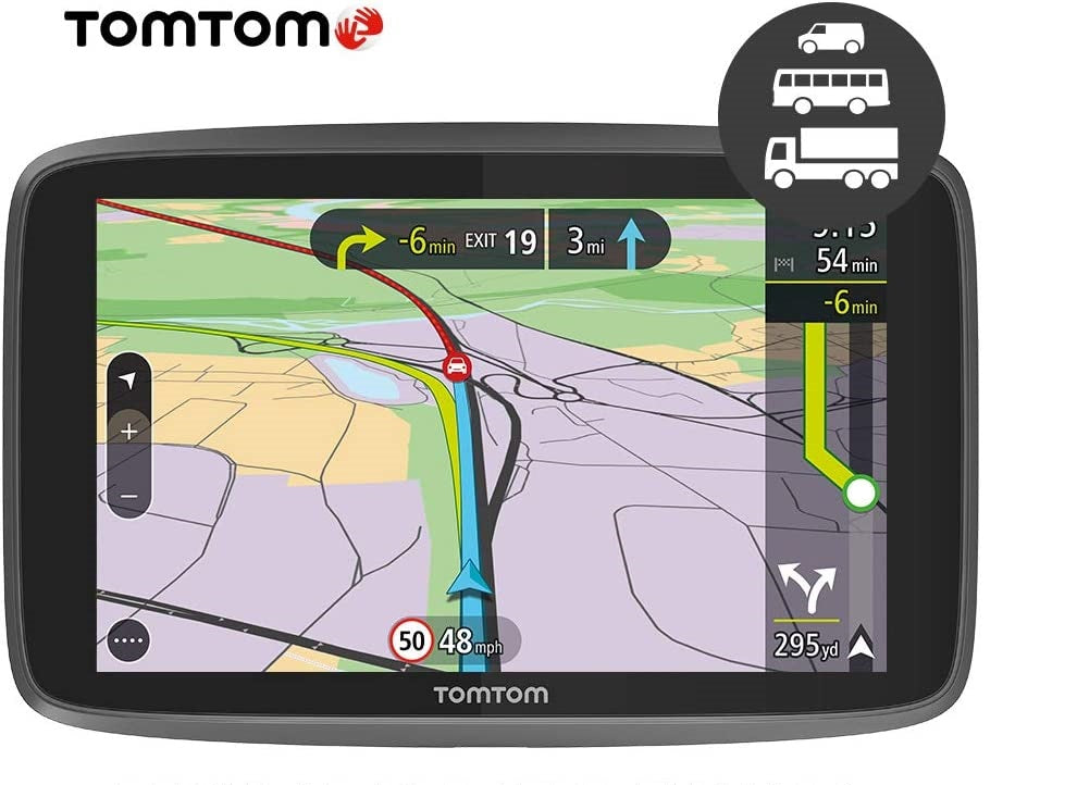 TomTom GO Professional 6200 Truck Sat Nav with European Maps Wi-Fi - Black