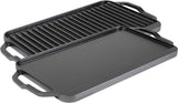 Lodge Cast Iron Reversible Rectangular Grill Pan Griddle - 25cm - Kazoop 