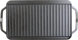 Lodge Cast Iron Reversible Rectangular Grill Pan Griddle - 25cm - Kazoop 