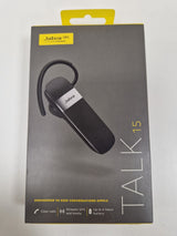 Jabra Talk 15 Bluetooth Mono Headset Clear Calls GPS Music Streaming - Black