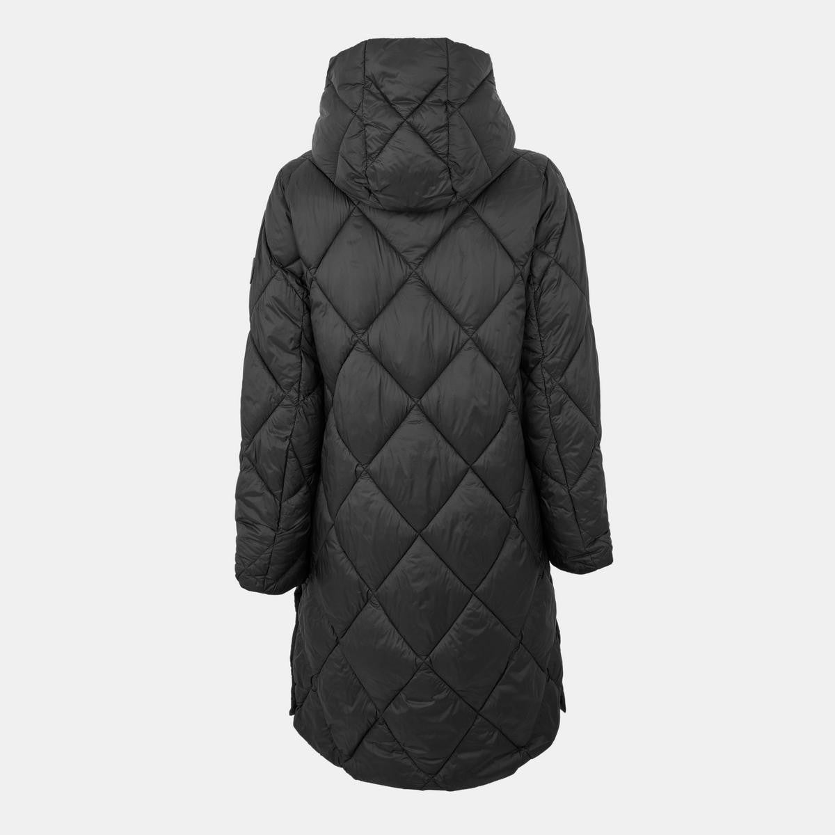 Ralph Lauren Women's Hooded Diamond Quilted Puffer Jacket Coat - Black - M