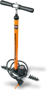 SKS Rennkompressor 10063 High Pressure Steel Floor Pump With MV Head Orange