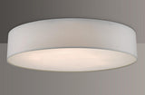 Dar Cierro 4 Light Diffuser Semi Flush Ceiling Light Dia.60cm - Ivory