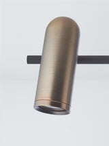 John Lewis Dimmable Cooper 4 Adjustable Spotlight Ceiling Bar - Dark Bronze